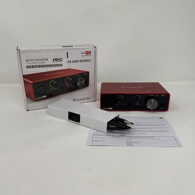 Focusrite Scarlett Solo 3rd/Third Gen USB Audio Interface - Boxed with USB Cable