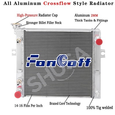 3 Rows Aluminum Radiator for Hyster Yale Forklift S25-35XM H25-35SM 8508901
