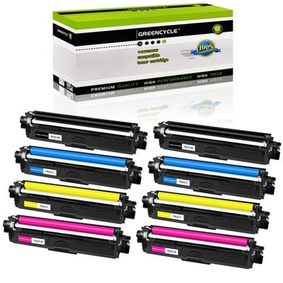 8 Pack TN221 TN225 Toner fits for Brother HL-3140CW MFC-9130CW 9330CDW 9340CDW