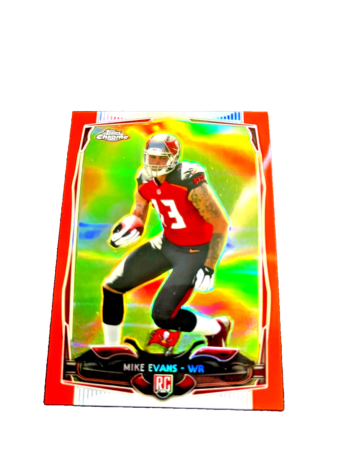 2014 Topps Chrome Mike Evans RC #165 ORANGE REFRACTOR Rookie Buccaneers