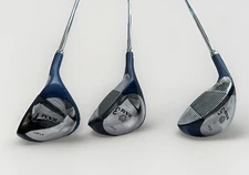 Lynx Tigress Ladies Golf Club Drivers 1 3 5 Woods RH Steel Shafts Original Grips