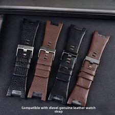 Quality Large Genuine Leather Watch Straps Mens 32mm for Diesel DZ4246 1273 1216