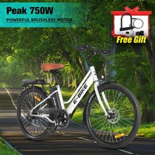 26" Electric Bike Commuter Bike 36V 20Ah 25mph 500W Peak ebike for Adults ebike