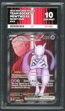 Pokemon Card - ACE 10 Team Rocket's Mewtwo EX 213/182 - Destined Rivals GEM MINT