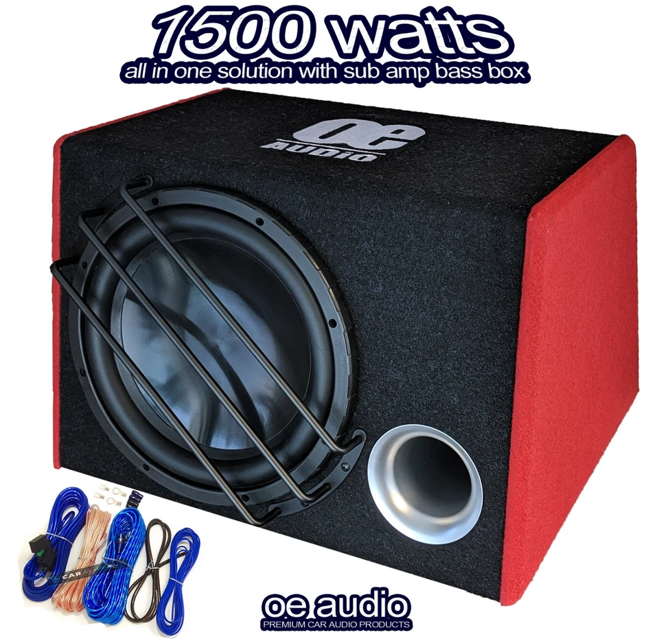 Caisson De Bass Subwoofer Boom 1500W Pour Voitures Avec Amplificateur Intégré! - Photo 2/2