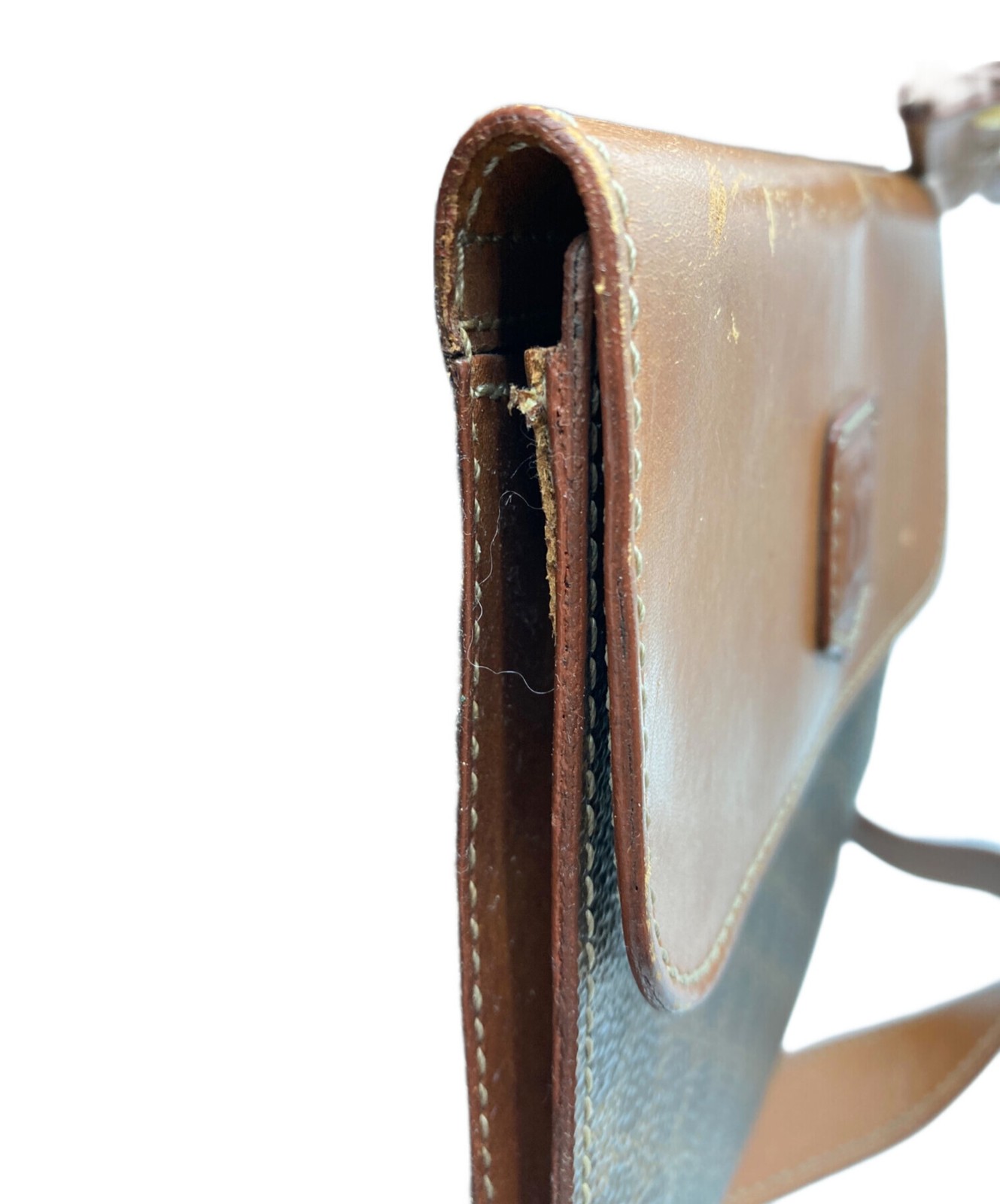 Celine Macadam Pattern Drawstring Shoulder Bag Br… - image 19