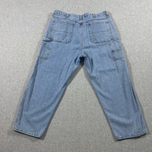 Men's VTG Faded Glory Carpenter Blue Jeans 42x29 Denim / Pants - Picture 5 of 8