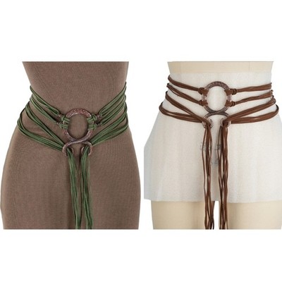Retro Nordic Charm Belt Reinforced Metal Clasp Comfortable Daily Accessory