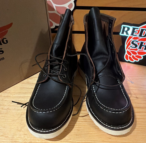 Red Wing 8849 Classic Moc Toe Black Prairie Size 10 D Factory Seconds NEW