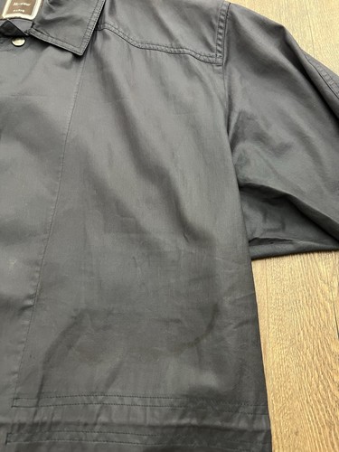 60s 70s French Rain Jacket purple Trench chore Blizzand rain France workwear M - Picture 9 of 17