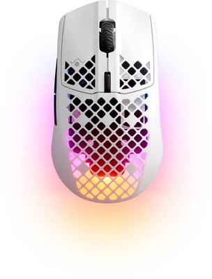 SteelSeries - Aerox 3 Super Light Honeycomb Wireless RGB Optical Gaming Mouse...