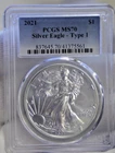 2021 US Silver Eagle $1 Type 1 PCGS MS70