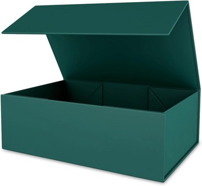Green  Box 10'' x 6'' x 3'' with Magnetic Closure Lid  Boxe for Presents,Bridesmaid