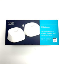 Eero - 6 AX1800 Dual-Band Mesh Wi-Fi 6 System 2-pack - White