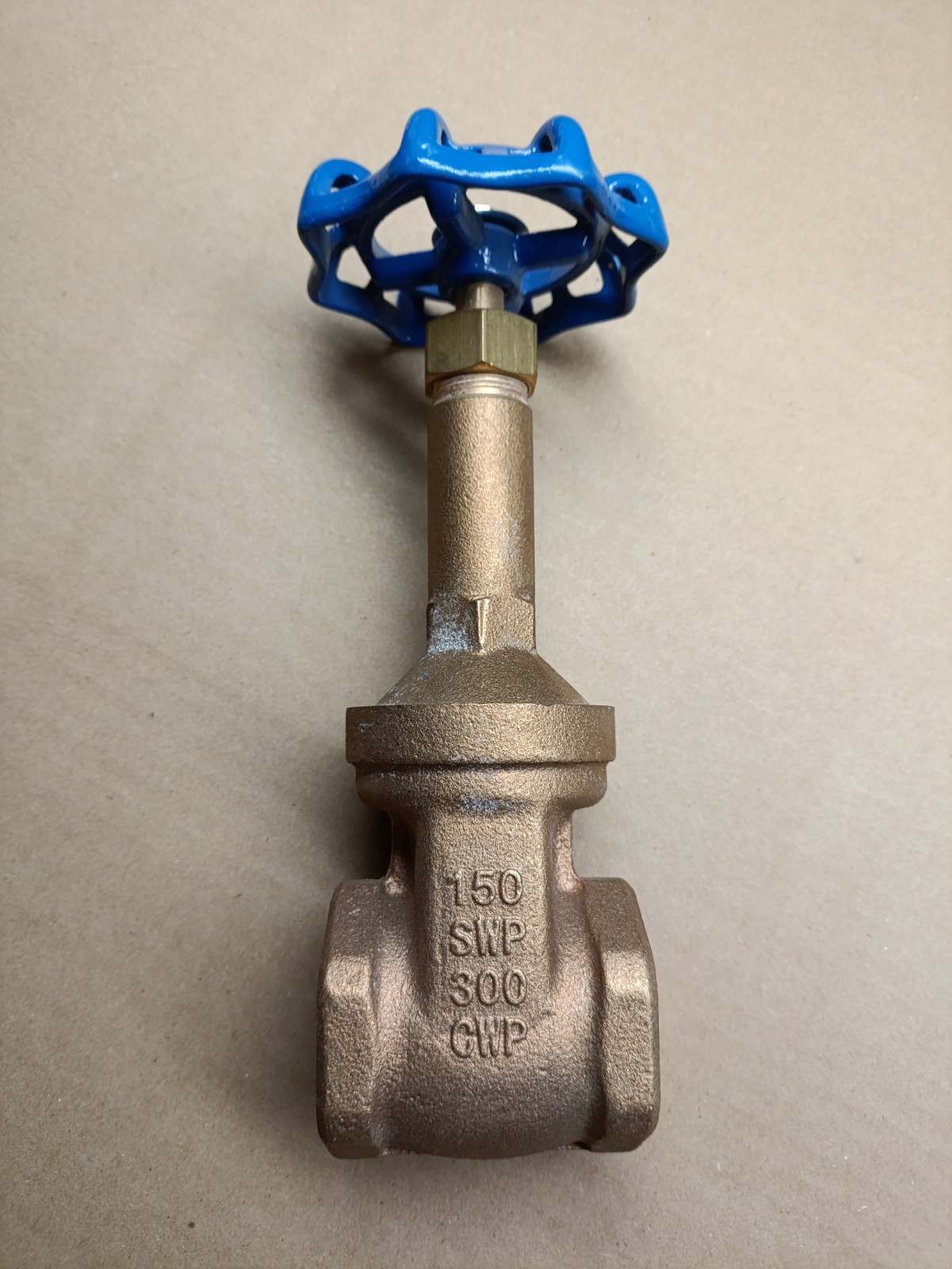 1 1/2" Gate Valve Brass 150 SWP 300 CWP Female NCI