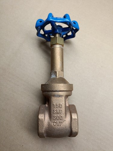 1 1/2"  Gate Valve Brass 150 SWP 300 CWP Female NCI 