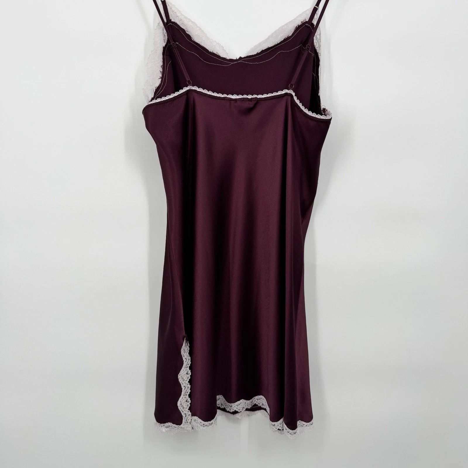 UNDERCOVER Abito da notte Victoria's Secret taglia grande viola prugna morbido seta slip dress