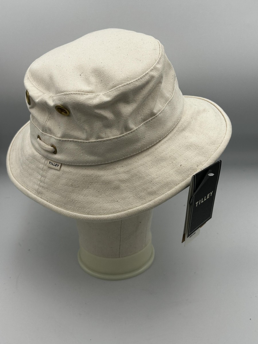 Tilley Hat Bucket Fitted Mens 7 5/8 Natural The Icon T1  display picture 1