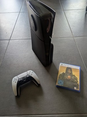 Sony PlayStation 5 PS5 Heimkonsole 825GB Schwarz DualSense + Spiel +1GB SSD Int.