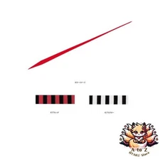 NEW Daiwa Tai Rubber Kouga Silicone Tie STR Straight Red Zebra Lure