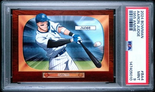 147405010 Aaron Judge 2024 Bowman #BA-4 1955 Anime PSA 9