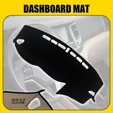 Black Dash Cover Mat Dashboard Pad For Hyundai Tucson 2016-2018 Non-slip Pad EPA