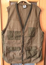 Wasted Collective Men’s Vest Cargo Shooter Style  Greenish Brown Size XL NWOT