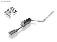 Fox Edelstahl Racinganlage ab Kat Skoda Fabia 5J Combi ab 2007 2x76mm rund