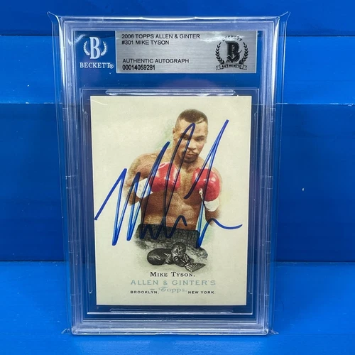 MIKE TYSON 2006 Allen & Ginter Autograph Beckett BGS Certified ULTRA RARE Boxing