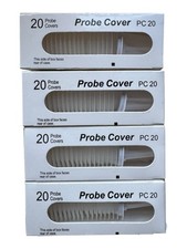 Lot of 4 Thermometer Probe Cover PC20 Clear - 4 x 20 Count