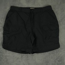 Royal Robbins Zip N Go Convertible Pants Womens 10 Black Supplex Nylon Hiking
