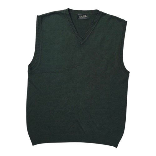 Maglione Vintage Uomo Gicos Gilet L Cacciatore Verde Morbido Golf Gear Casual Preppy - Foto 7 di 7