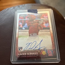 2015 Topps Chrome Rookie Autographs #ARXS Xavier Scruggs St. Louis Cardinals