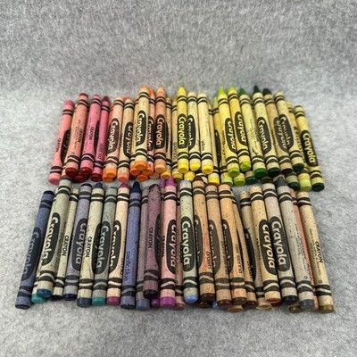 Vintage Binney & Smith Crayola Crayon Lot 69 Rare Retired Colors Dandelion