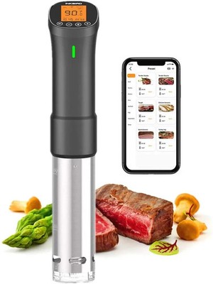 INKBIRD WiFi Sous Vide Cooker, 1000W, Timer, 14 Preset Recipes, Dedicated APP,