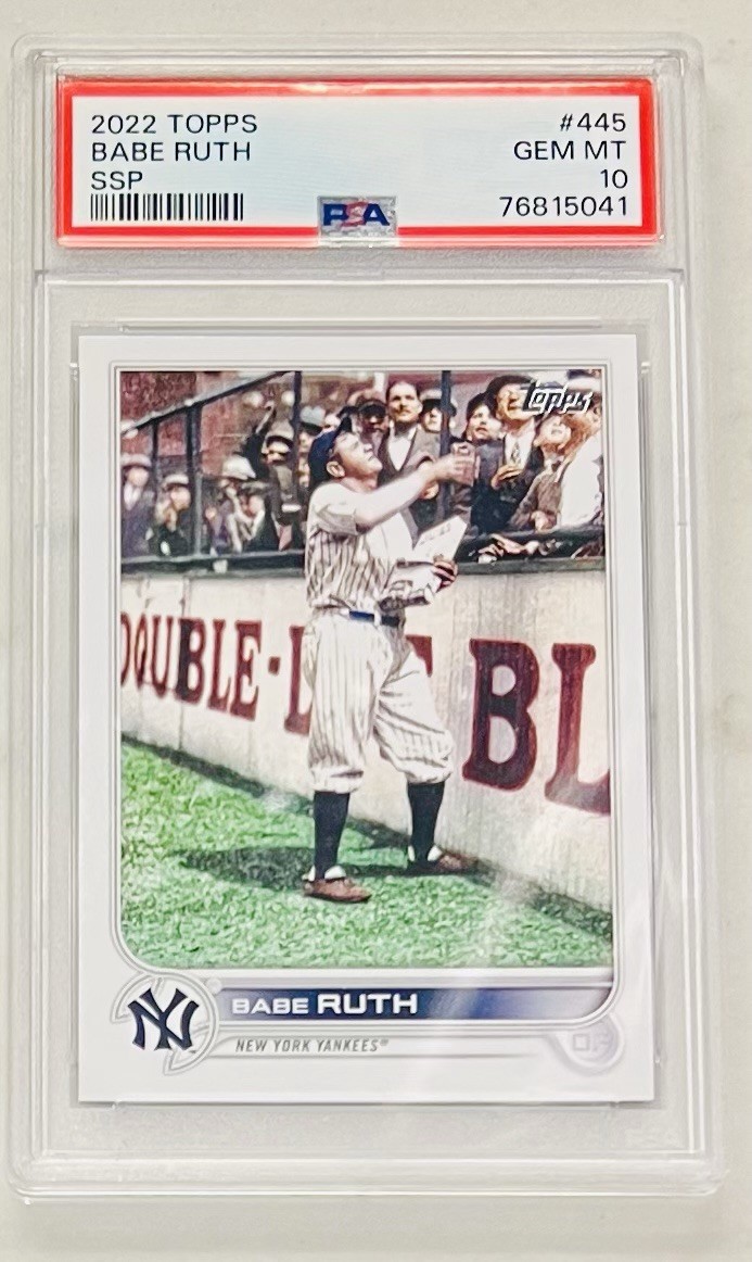 2022 TOPPS SSP BABE RUTH PSA 10