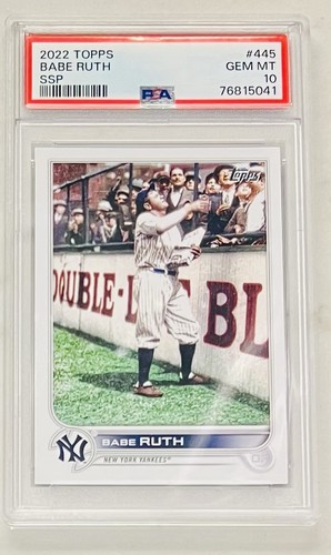 2022 TOPPS SSP BABE RUTH PSA 10