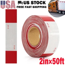 Car Bumper Reflective Stickers Warning Strip Tape Secure Reflector Red Stickers