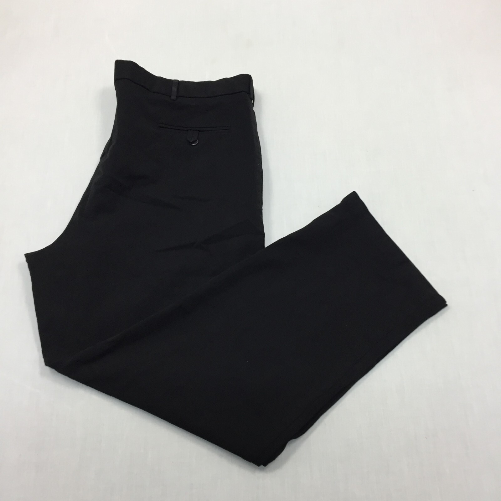 Dockers Chino Trousers Polyester Pants Straight Fit Mens Size 40W 30L Black