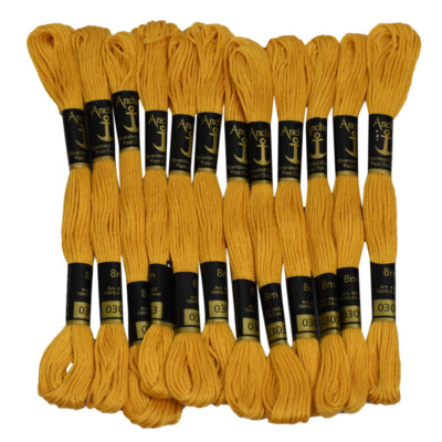 Anchor Thread Cotton Skiens Cross Stranded Soft Embroidery Smooth Finish,25 Pcs