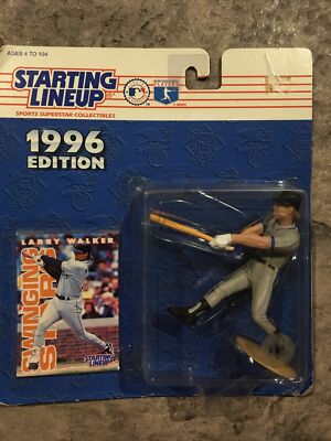 1996 Kenner Starting Lineup Baseball With Card Larry Walker for