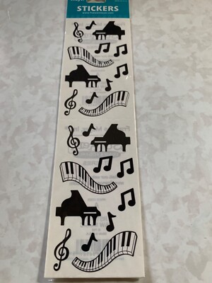 FMI FRANCES MEYER STICKERS 4 SHTS PIANO MUSIC NOTES MUSICAL NOTES NOTE