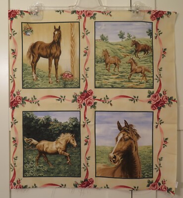 Stoff - Panele Pferde P&B Textiles 