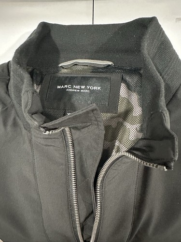 Marc New York Andrew Marc Jacket Mens XL Black Full Zip Pockets - Picture 10 of 11
