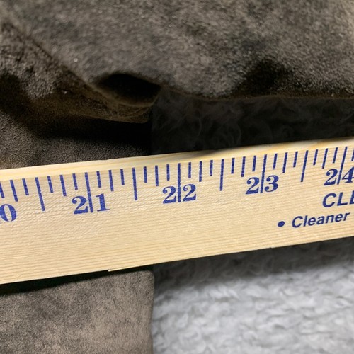 Eddie Bauer Jacket Women Large Brown Authentic Seattle Suede Washable Button Up - Picture 5 of 8