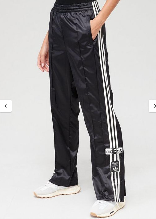 WOMENS ADIDAS ORIGINALS SATIN ADIBREAK POPPER TRACKPANTS HY3928 UK S,M,L  RRP £75