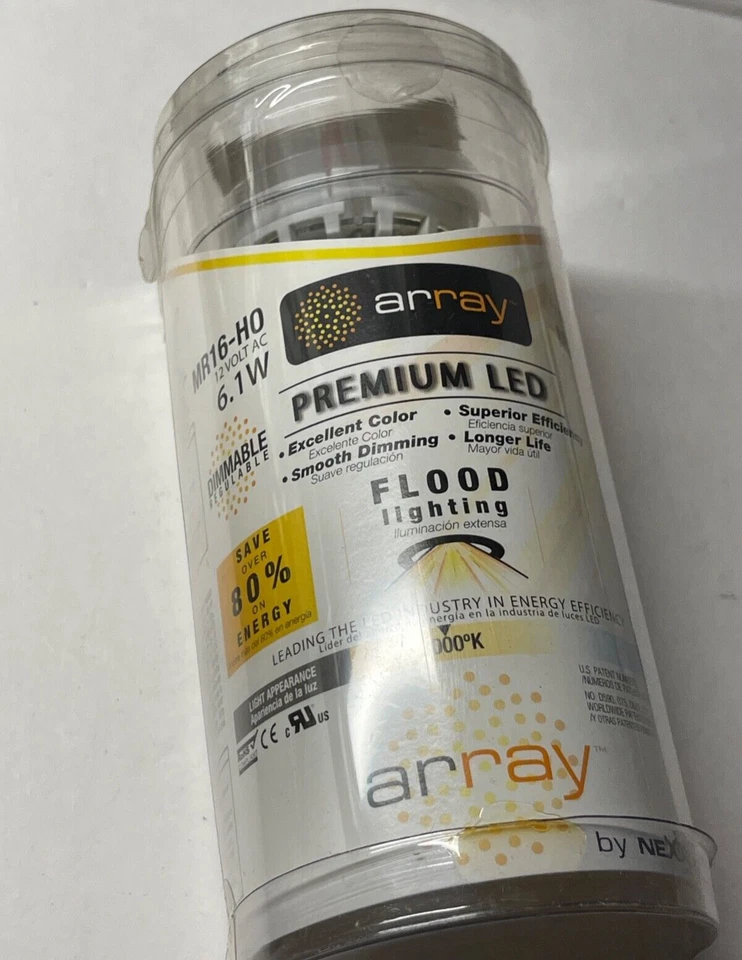  Array 6.1-Watt MR16 Plug-in Base Indoor LED Flood Light Bulb #0325810 - Image 2 of 4