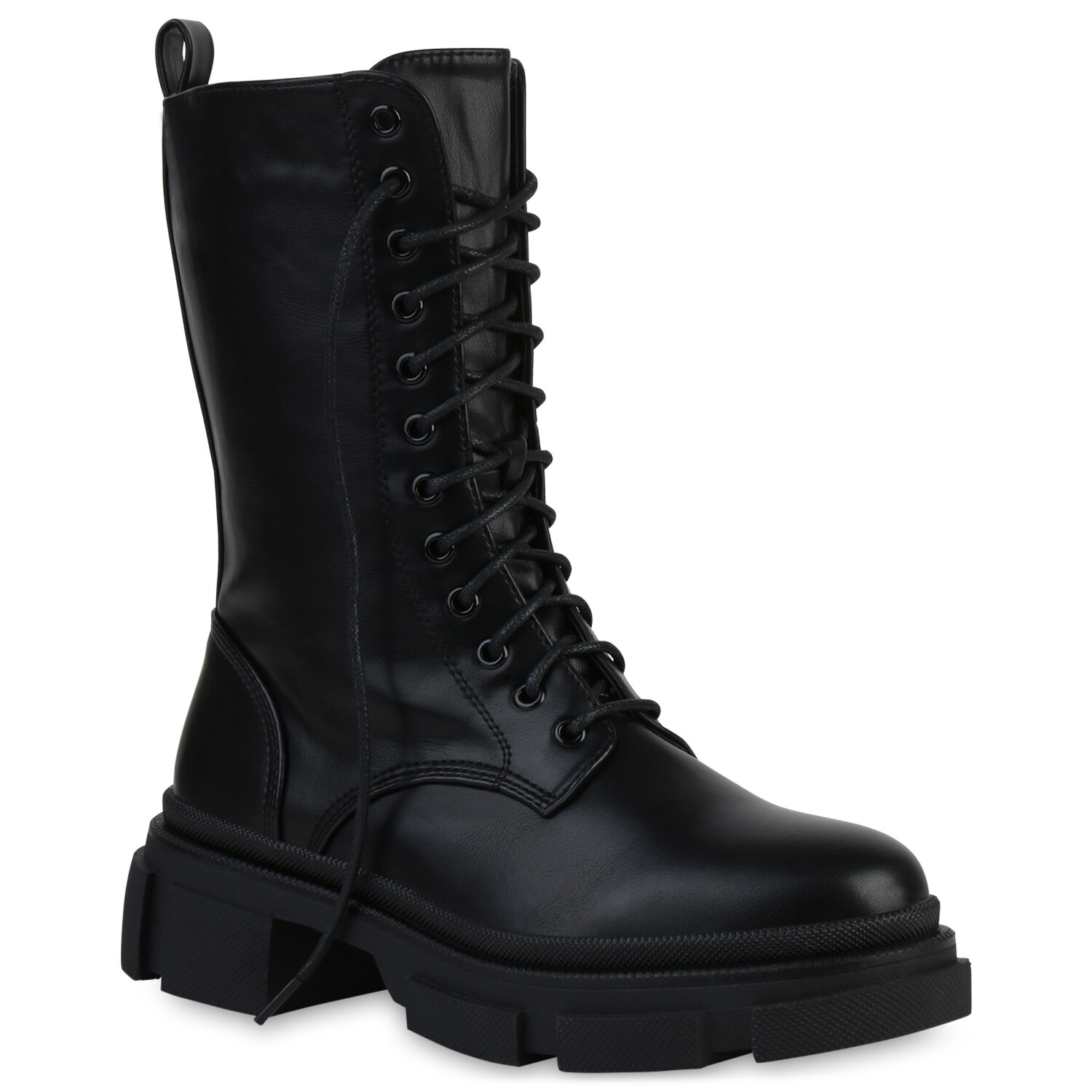 Damens Stiefeletten Lefkada - Bequeme Boots Mit Schnürung & Leichter Futterung