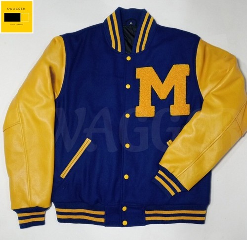 Letterman Varsity Bomber Navy Wool 