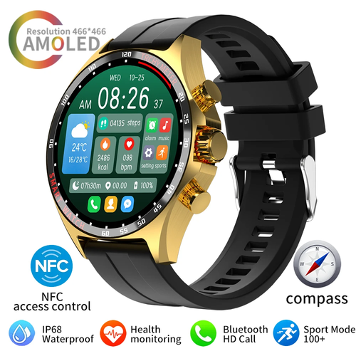 Men Bluetooth Call Smart Watch NFC Waterproof Fitness Tracker Heart Rate - Picture 13 of 31